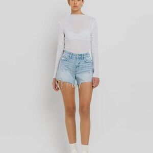 Vervet Distressed High Rise Women's Shorts